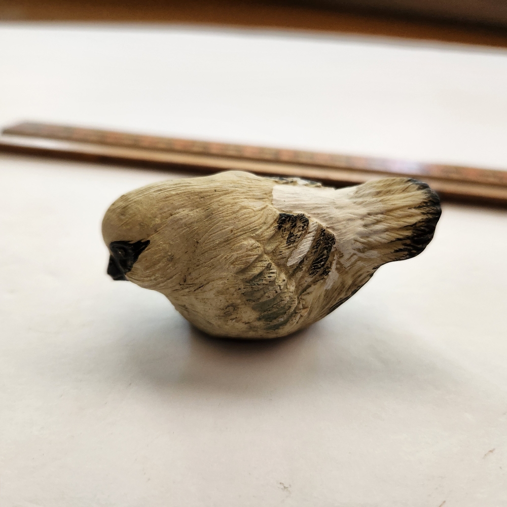 Carved Bird Figurine